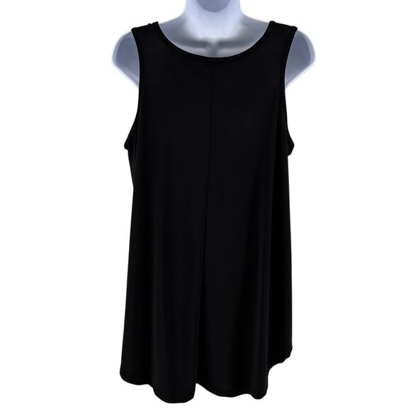 Urban Episode Tank Top Black Womens 1X Sleeveless Pullover Criss Cross Strappy - Picture 4 of 7